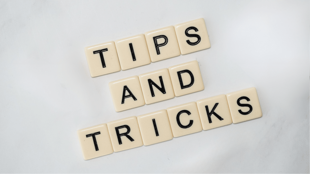 tips and tricks as scrabble lettering